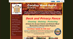 Desktop Screenshot of carolinawooddecks.com